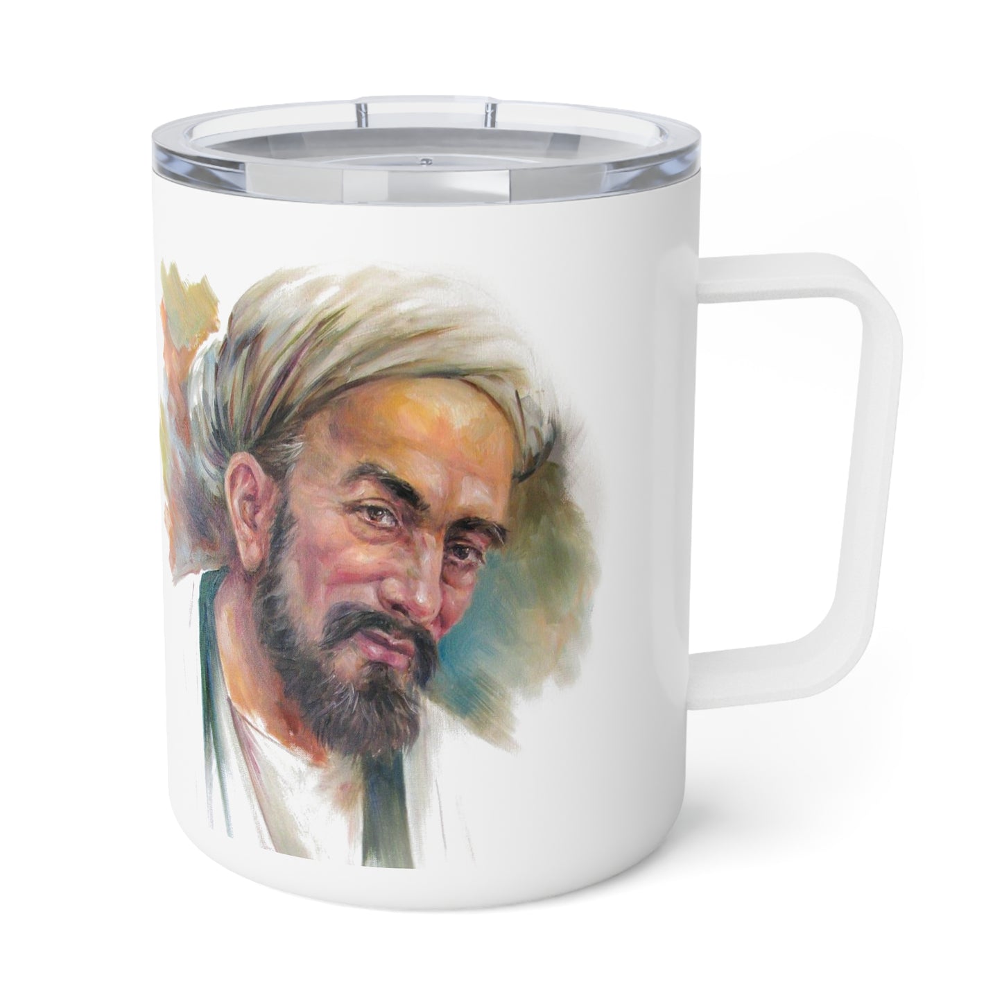 Sa'di Quote Insulated Coffee Mug, 10oz  "آسوده خاطرم که تو در خاطر منی"