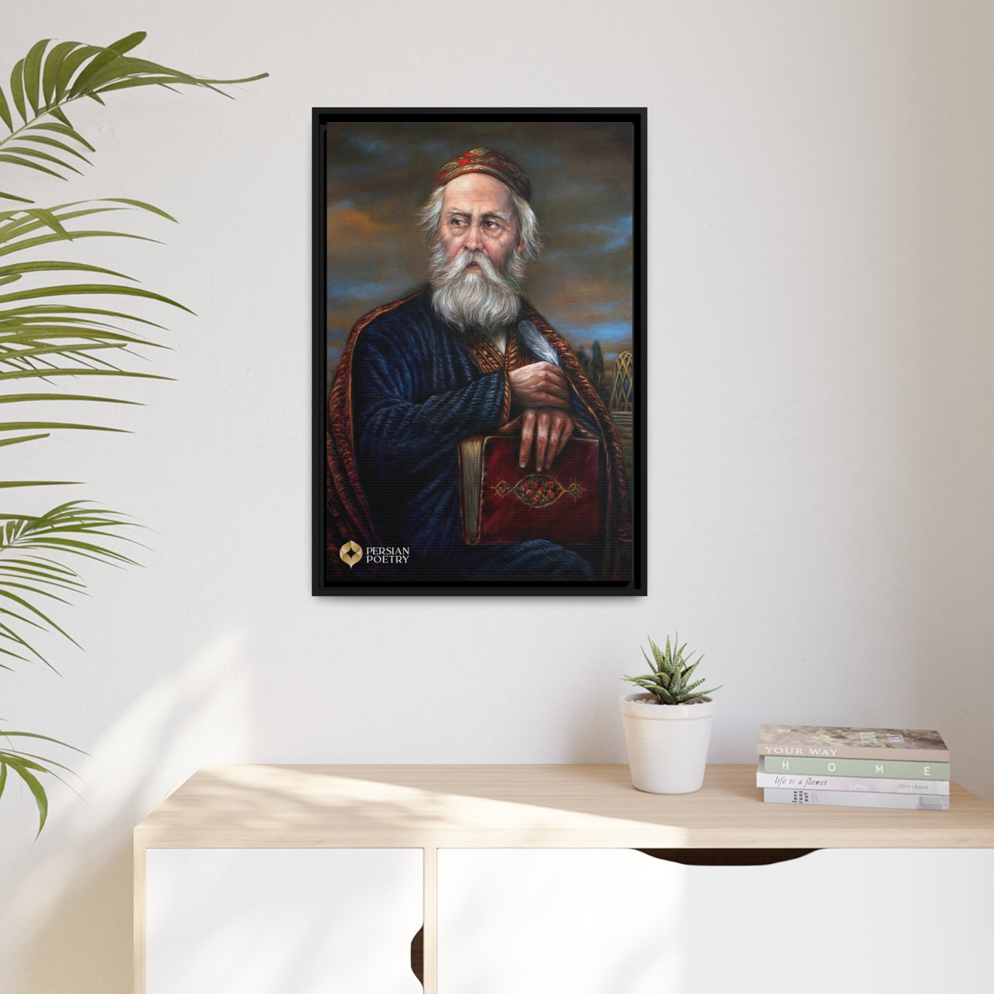 Omar Khayyam - Matte Canvas and Black Frame