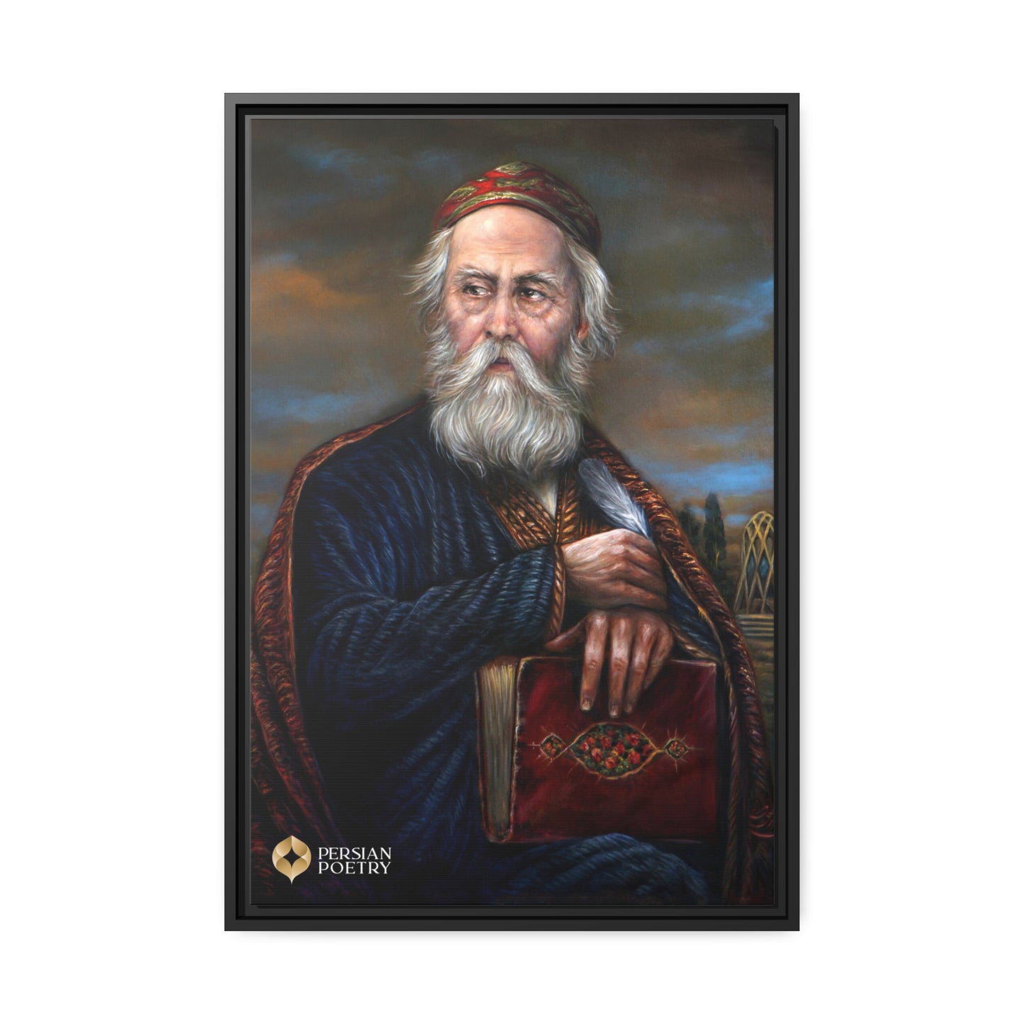 Omar Khayyam - Matte Canvas and Black Frame